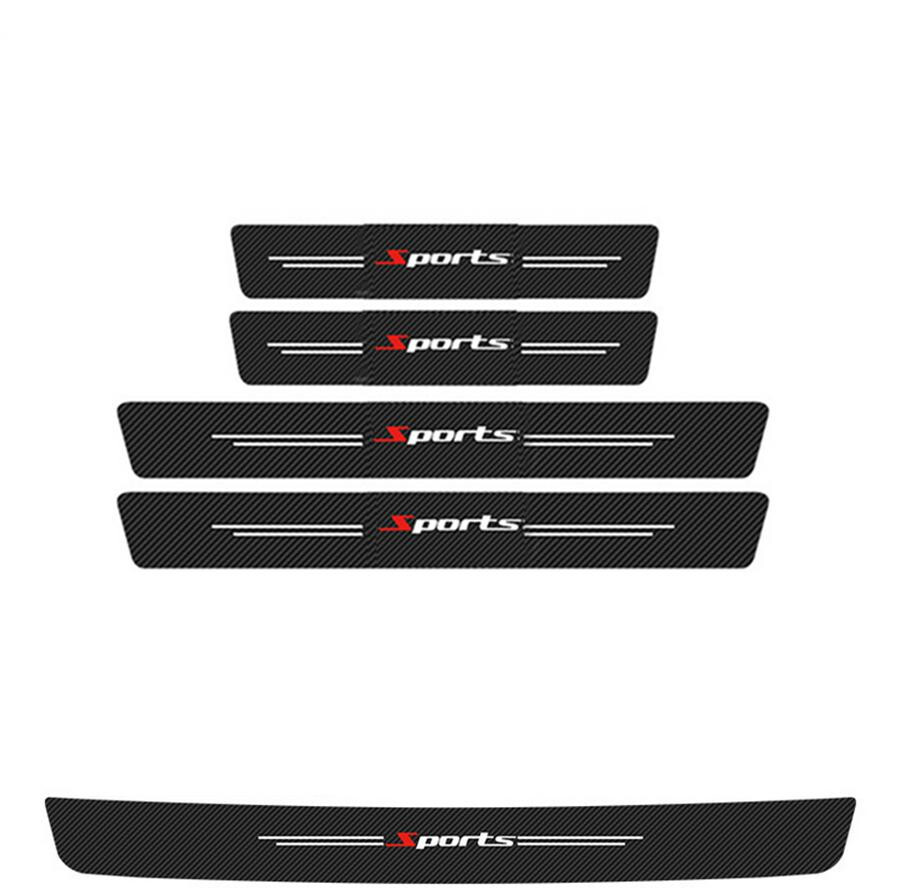 Car Door Plate Sill Scuff Cover Anti Scratch Decal Sticker Protector Universal