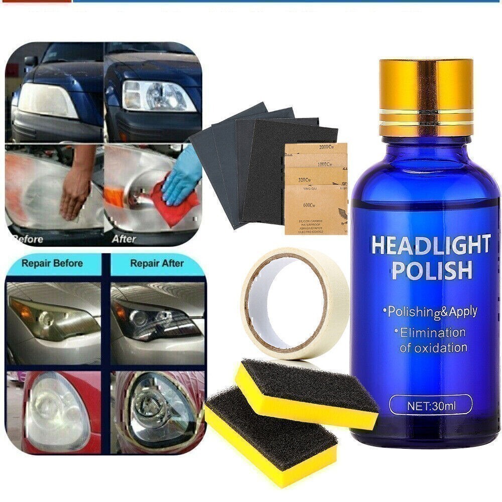 9H Repair Liquid Headlight Cover Len Restorer Polish Cleaner Car Accessories Tvd