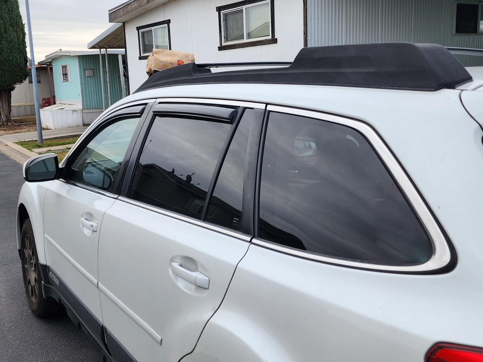 In-Channel Window Visors Sun Rain Guards Vent Shade for 2010-2014 Subaru Outback
