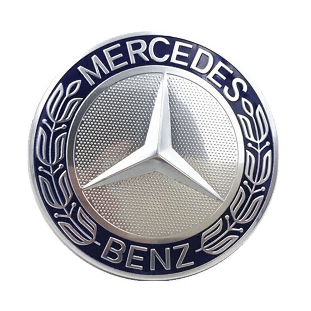 4pcs For Mercedes Dark Blue Wheel Center Hubcaps Emblem Rim Cap Set 75mm NEW