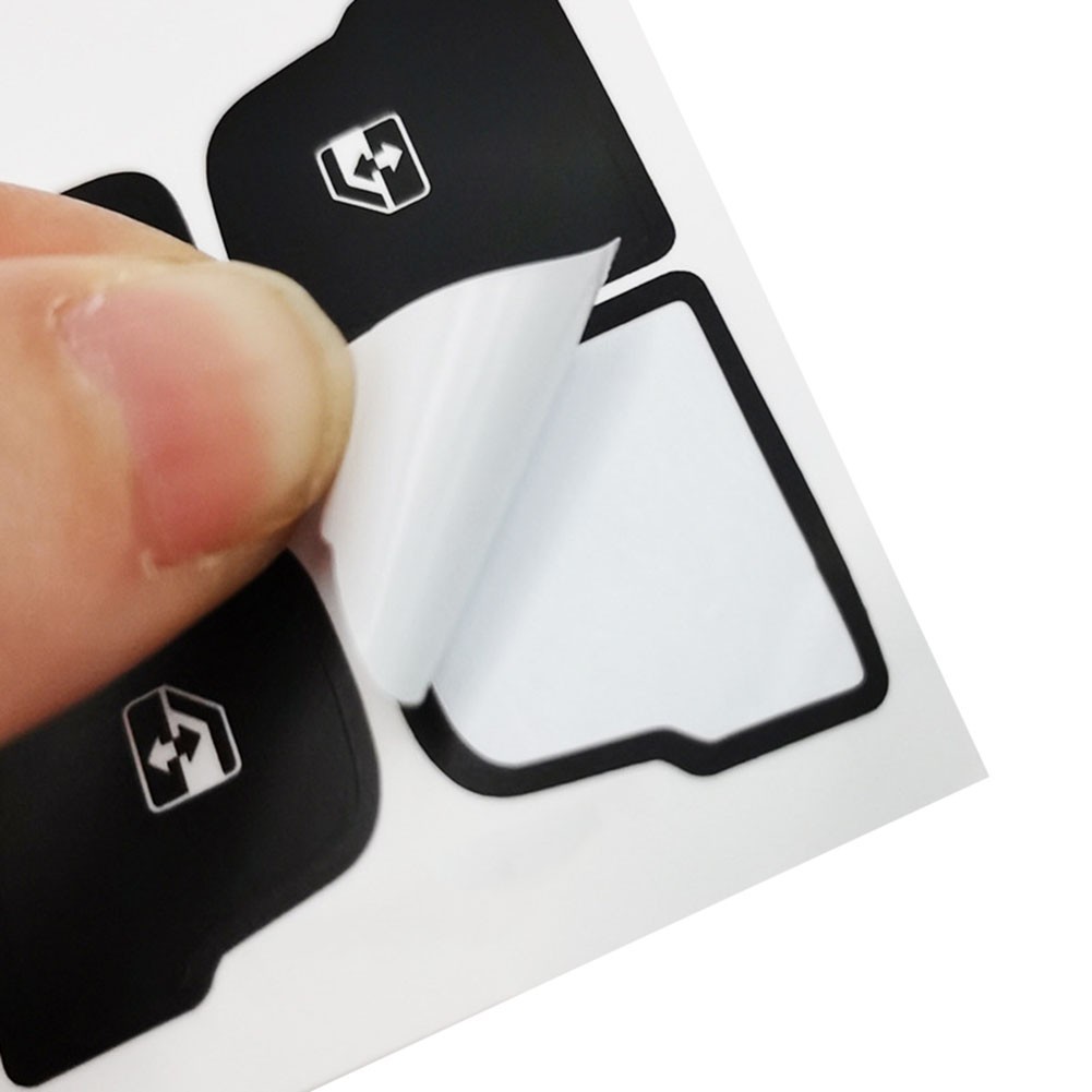 Black Vinyl Window Switch Button Repair Decal Compatible with For Corvette C7