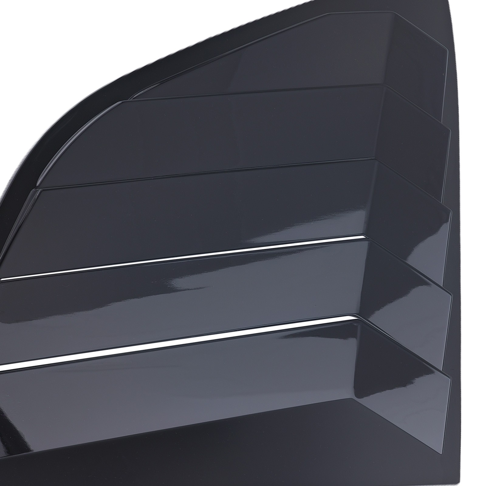 ABS Window Louvers Gloss Black for Honda CR-V 2023-2024 Sun Protection Cover