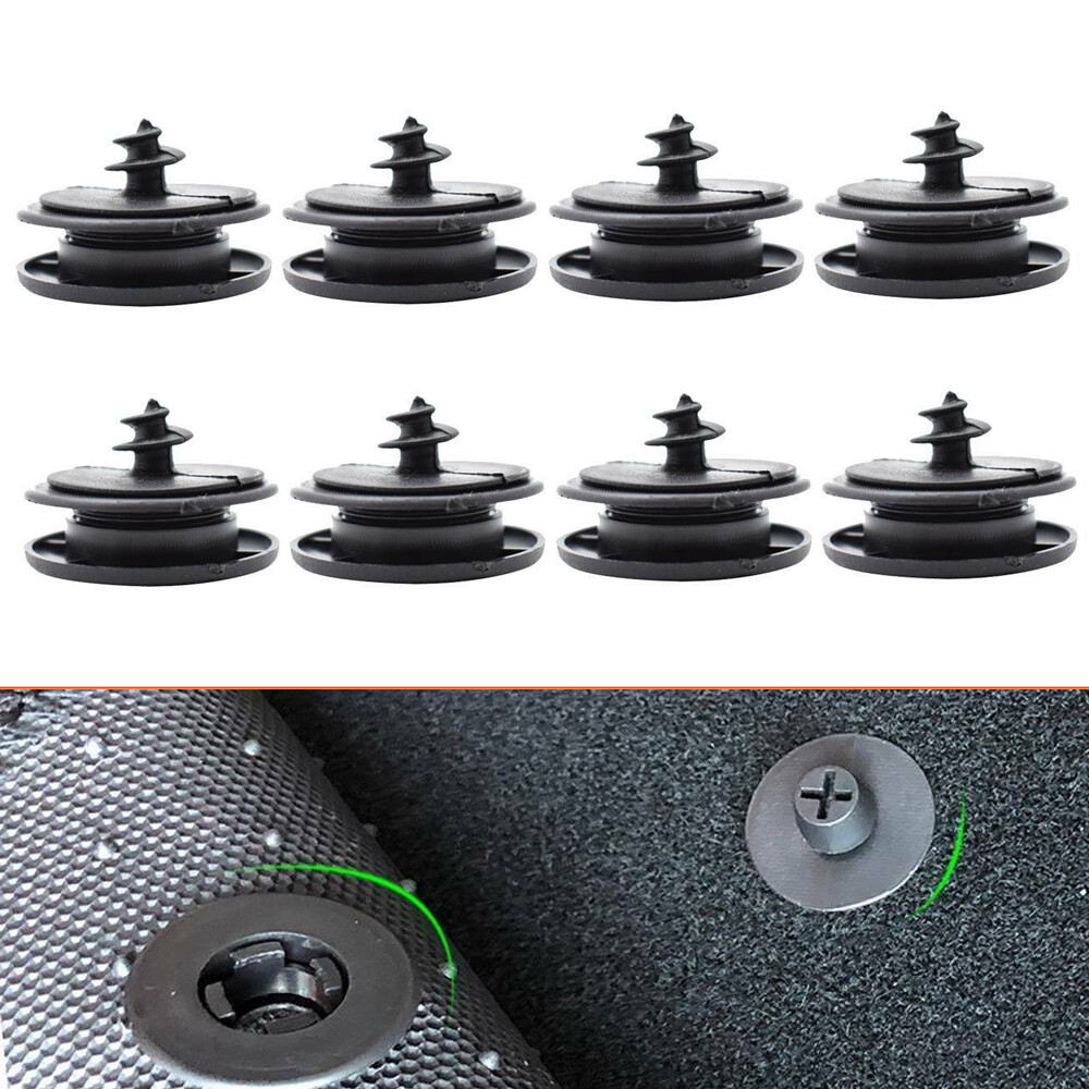 10x Universal Car Carpet Mat Fixing Clips Grips Clamps Floor Holders Accessories