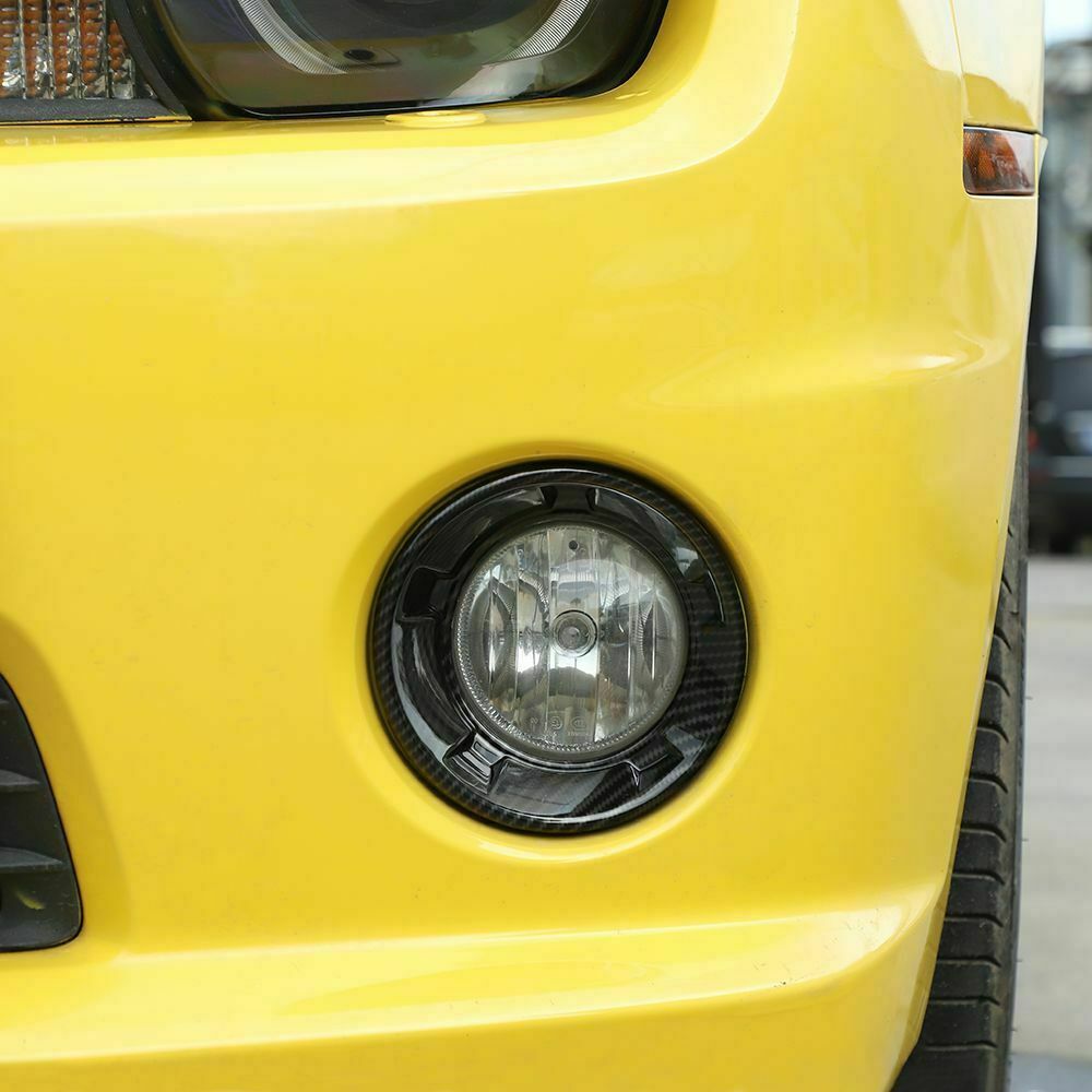 For 10-13 Camaro Carbon Fiber Front Fog Light Lamp Cover Frame Trim Accessories