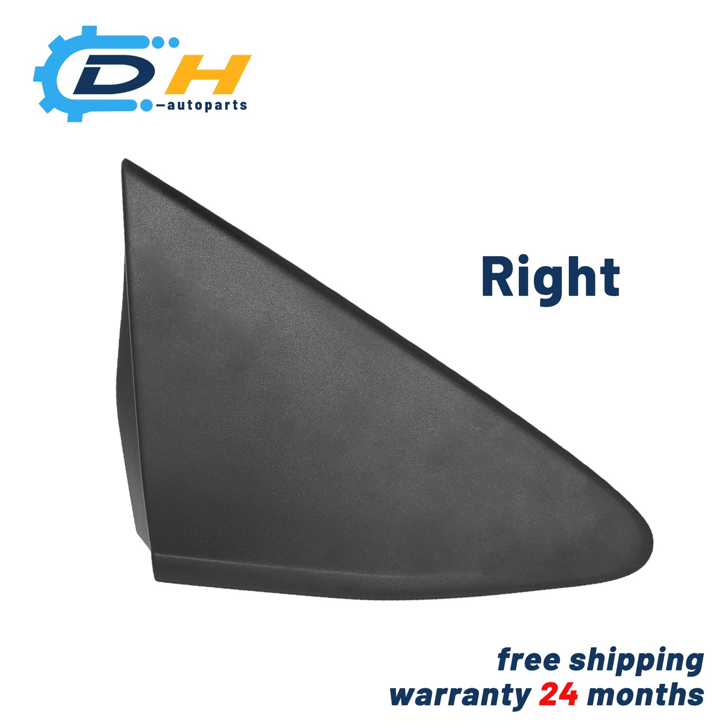 Right Mirror Molding Triangle Trim Corner Cover For Toyota Yaris 2012 2013 2014
