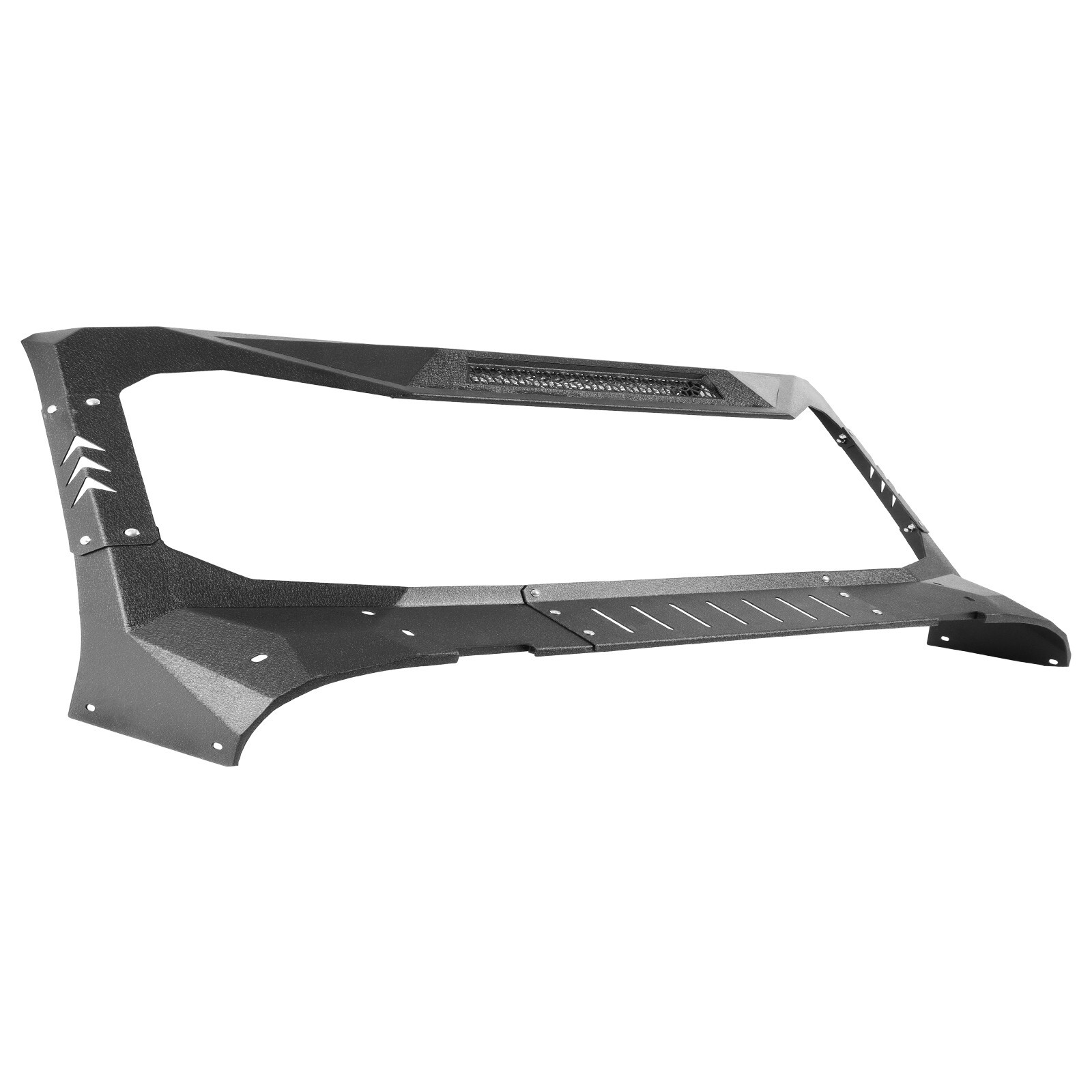Windshield Frame Cover Visor Cowl Armor Set fit Jeep Wrangler JL JT 18-24 Used