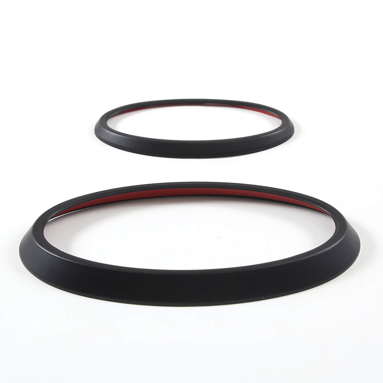Matt Black Front & Rear Emblem Overlay Ring Molding For Subaru Outback 2022-2024