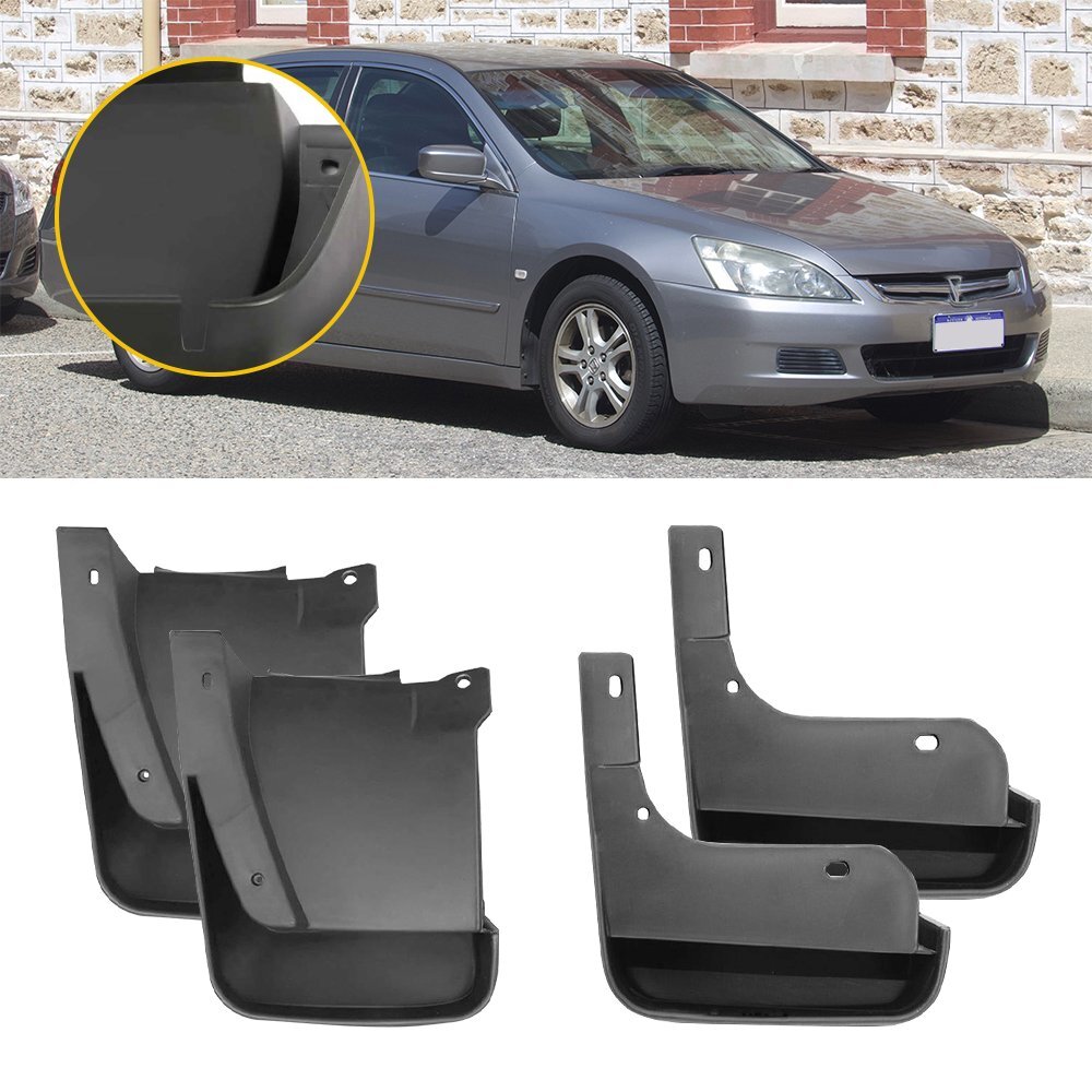 For Honda Accord Sedan 2003-2007 4dr Sedan Mud Flaps Splash Guards Front Rear 4x