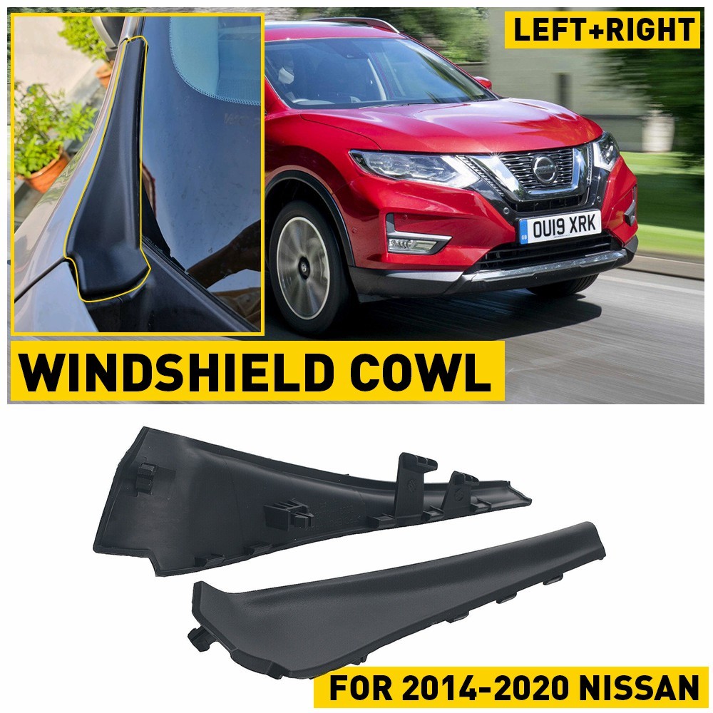 Pair Front Windshield Wiper Cowl Trim Replacement For Nissan Rogue 2014-2020 L+R