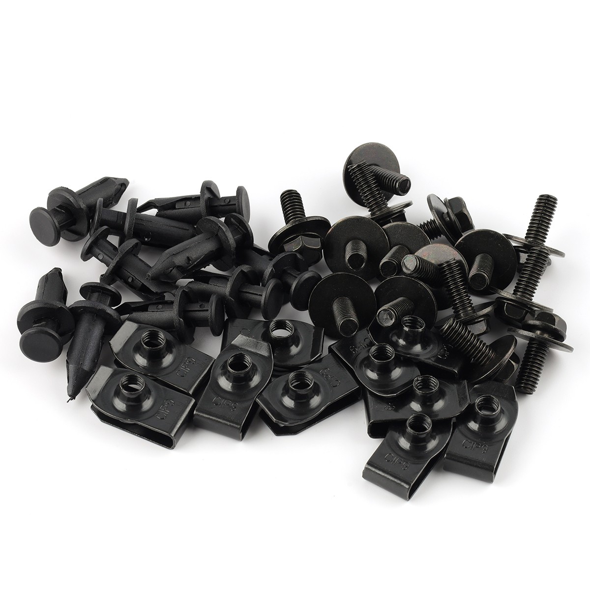 35PCS For Audi M6 Bolts & U-nut Clips Engine Under Cover Splash Shield Guard