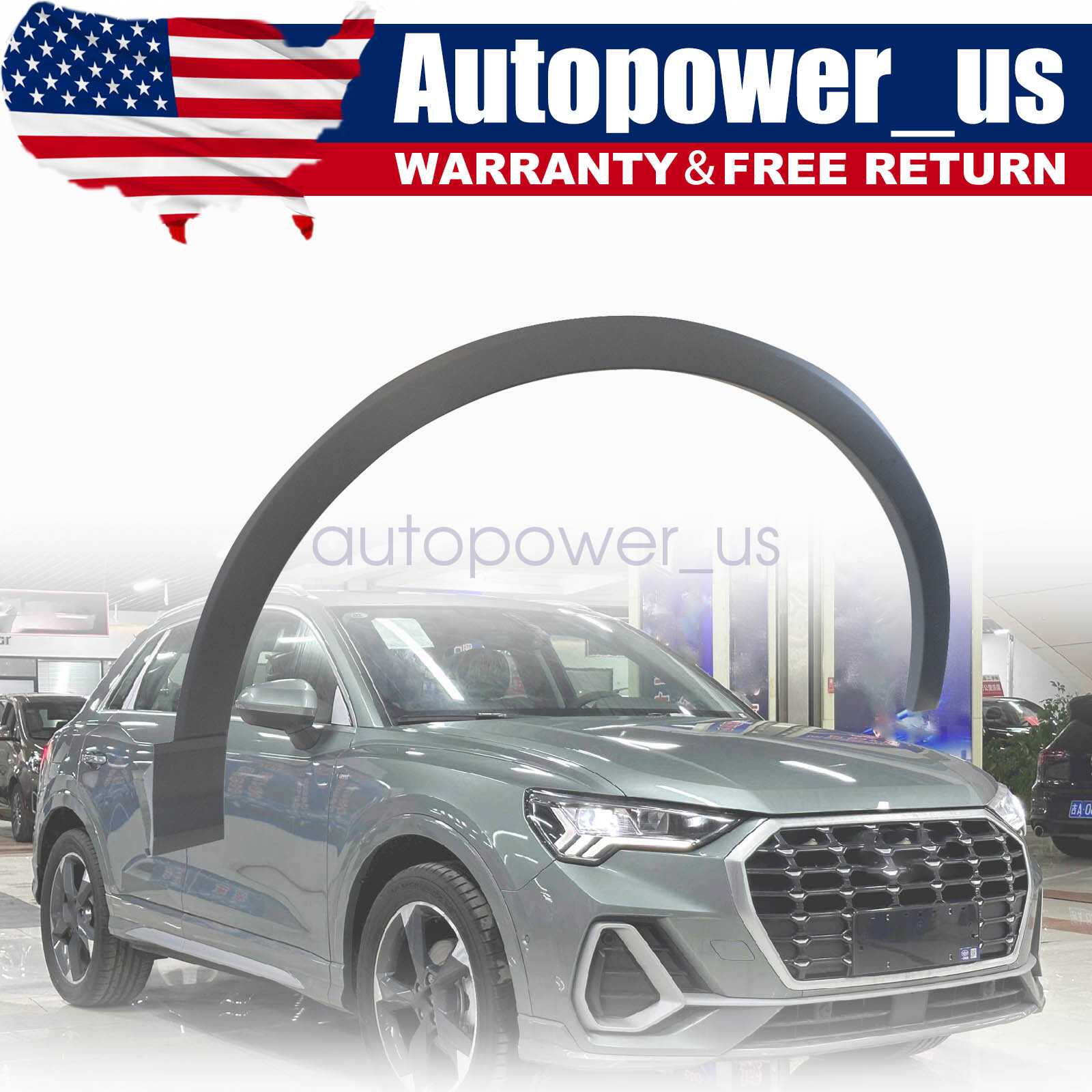 New Front Right Side Fender Flare Wheel Arch Molding Fits For 2019-2024 Audi Q3