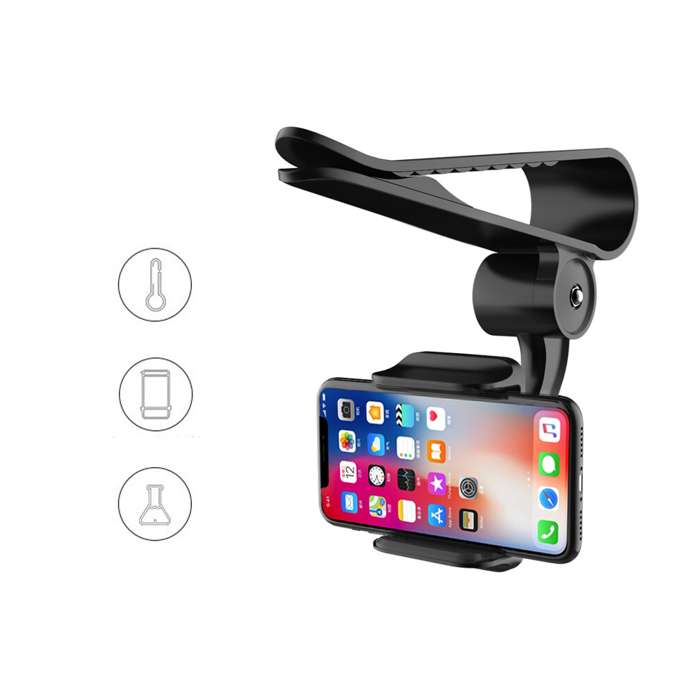 360° Phone Holder Car Sun Visor Dashboard Mount Holder Accessory For Cell Phone