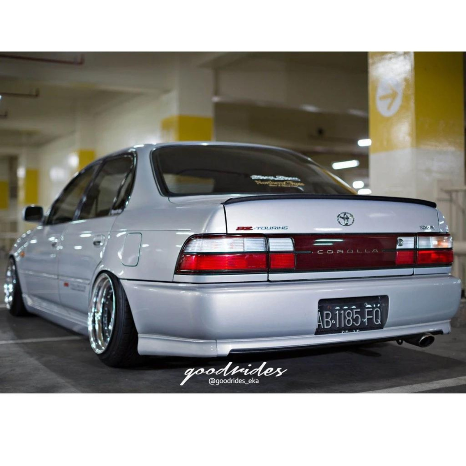 JDM Style Rear Trunk Panel Garnish Fit For Toyota Corolla AE100 AE101 92-95 4dr