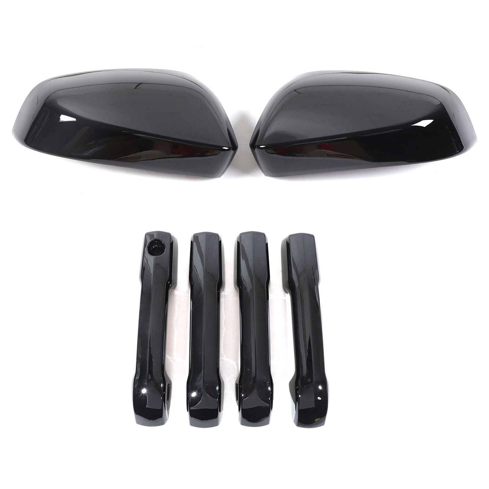 Gloss Black Side Mirror + Door Handle Cover Trim For 2024-2025 Toyota Tacoma 6PC