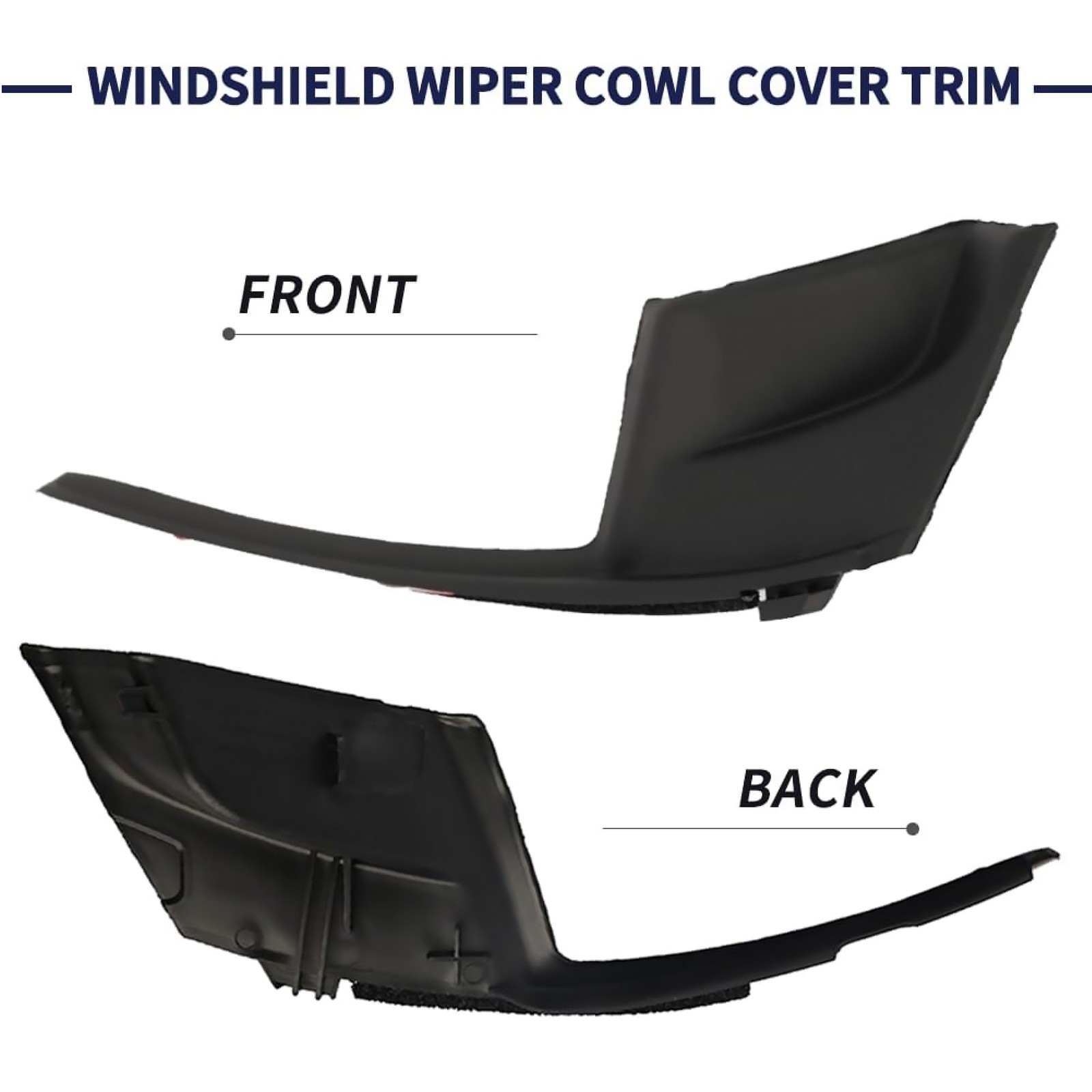 1 Pair 53867-08020 Windshield Wiper Cowl Cover Trim Replacement For Toyota