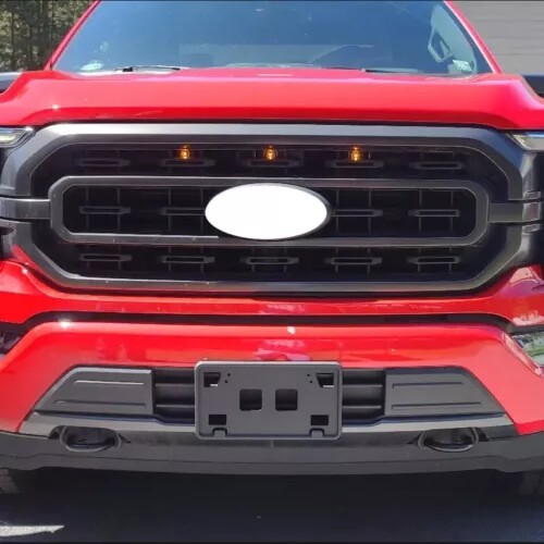 For 21-23 Ford F-150 5.0L 3.3L Front Bumper License Plate Bracket Mount Holder