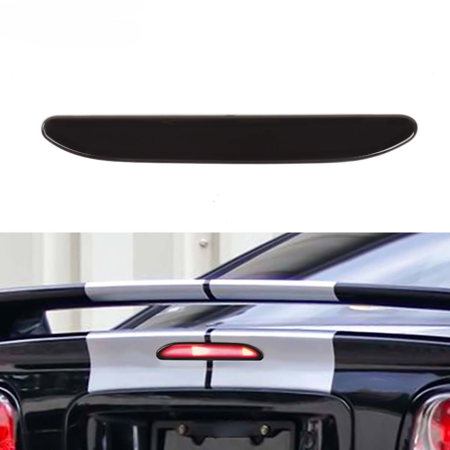 Rear Tail Third Brake Stop Light Lamp Cover Overlay Trim For Ford Mustang 93-97