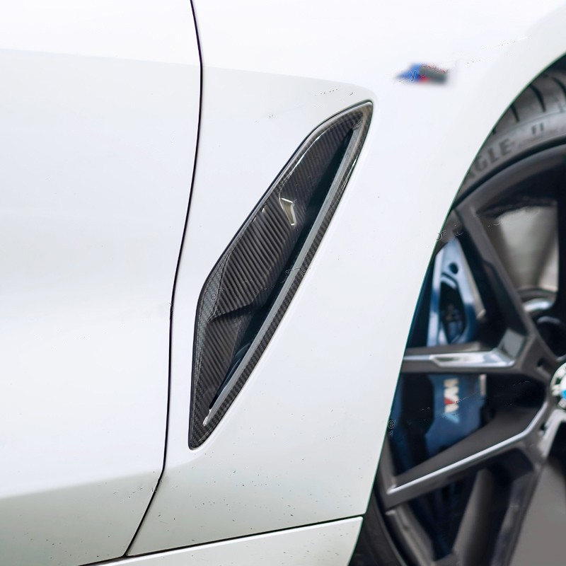 Carbon Fiber Side Grilles Air Vent Covers For BMW 8-Series 840i M850i Gran Coupe