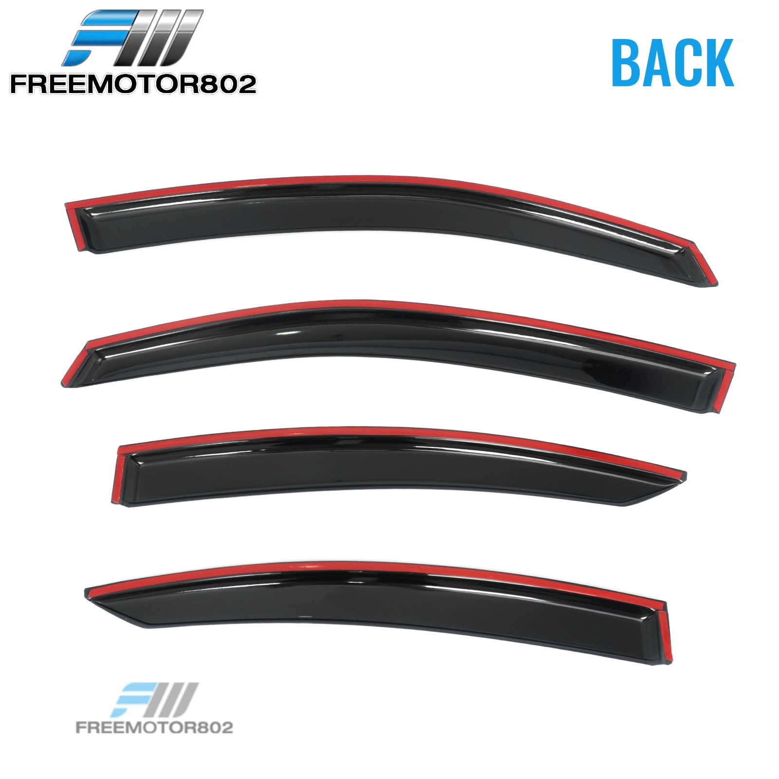 For 15-19 Subaru Legacy Sedan Smoke Window Visors Acrylic Rain Vent Deflectors