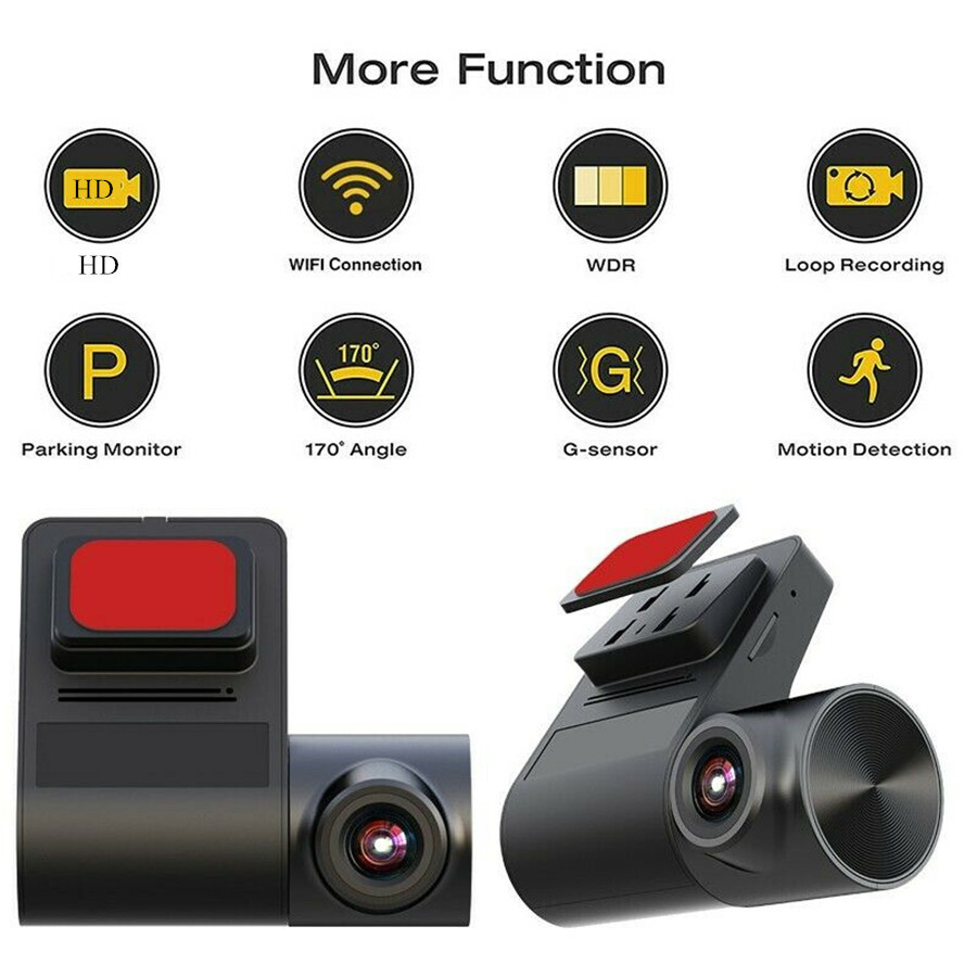WIFI HD DVR Dash Camera Dash Cam Video Recorder Auto Car Recording G-sensor