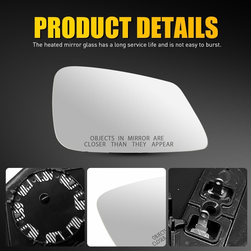 1/2SET BM1325114 Passenger Heated Mirror Glass For BMW 320i 328d 328i 428i 440i