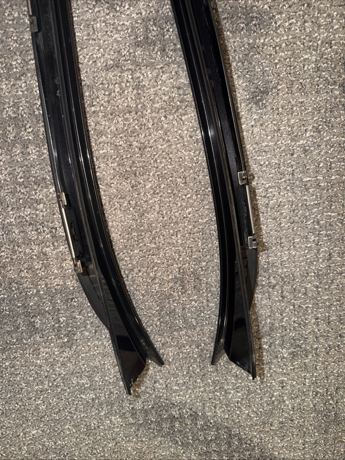 2009-2014 Acura TSX Front LEFT / RIGHT Windshield Edge Trim Molding Set Gray OEM