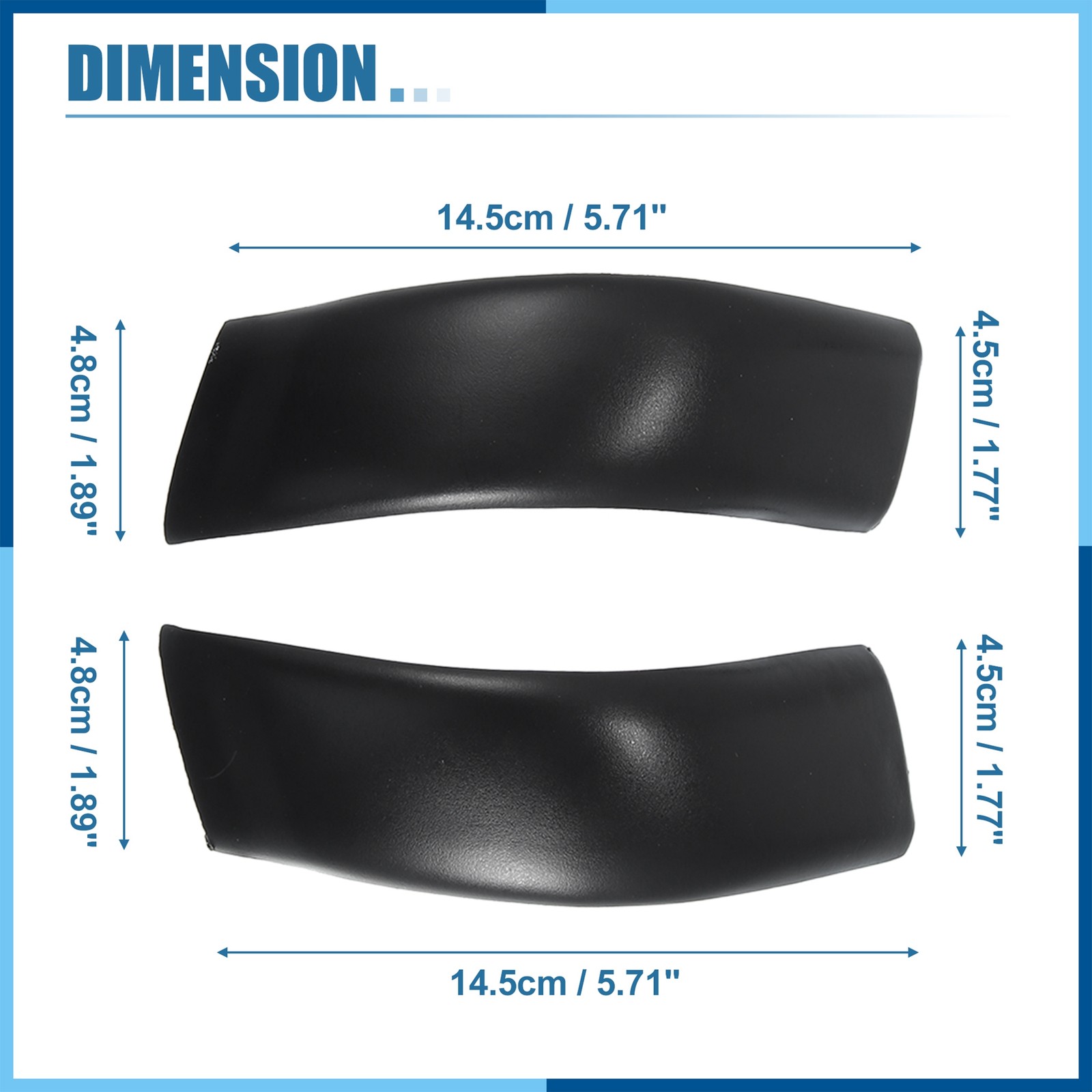 Pair Roof Side Decorative Strips No.YC3Z-2551729-PTM for Ford F-250 Super Duty
