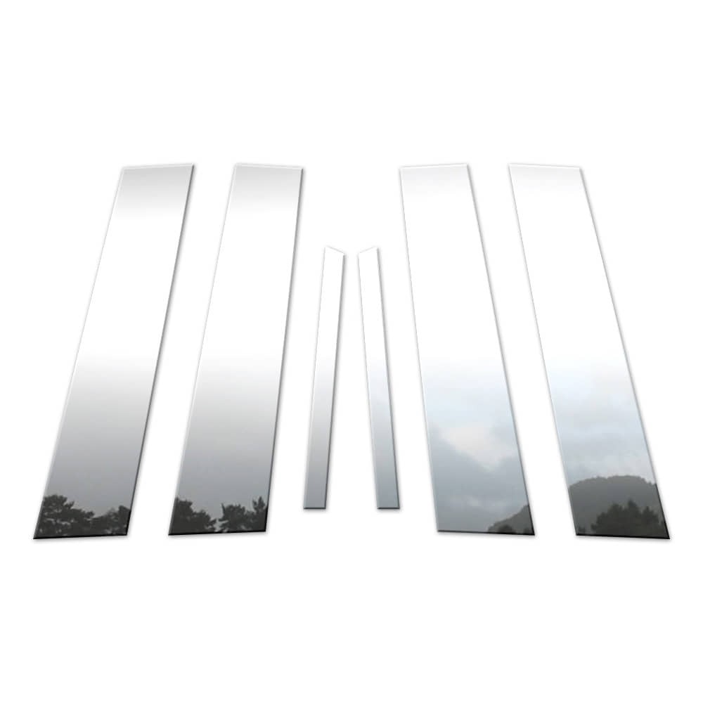 6p Stainless Pillar Post Covers fits 2016-2019 Chevy Cruze by Brighter Design