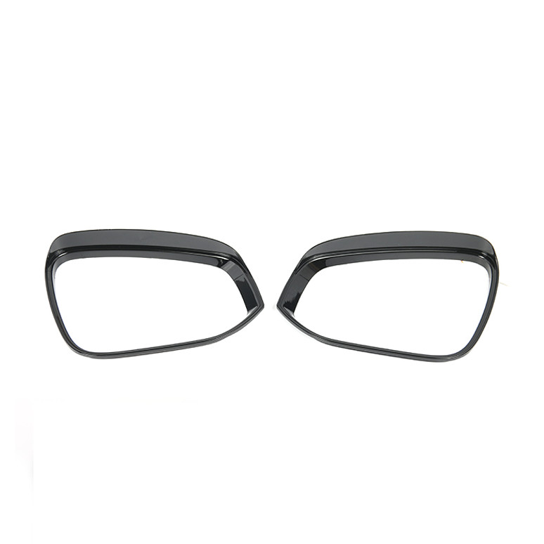 For Toyota Highlander 2020-2023 Bright Black Mirror Rain Eyebrow Cover