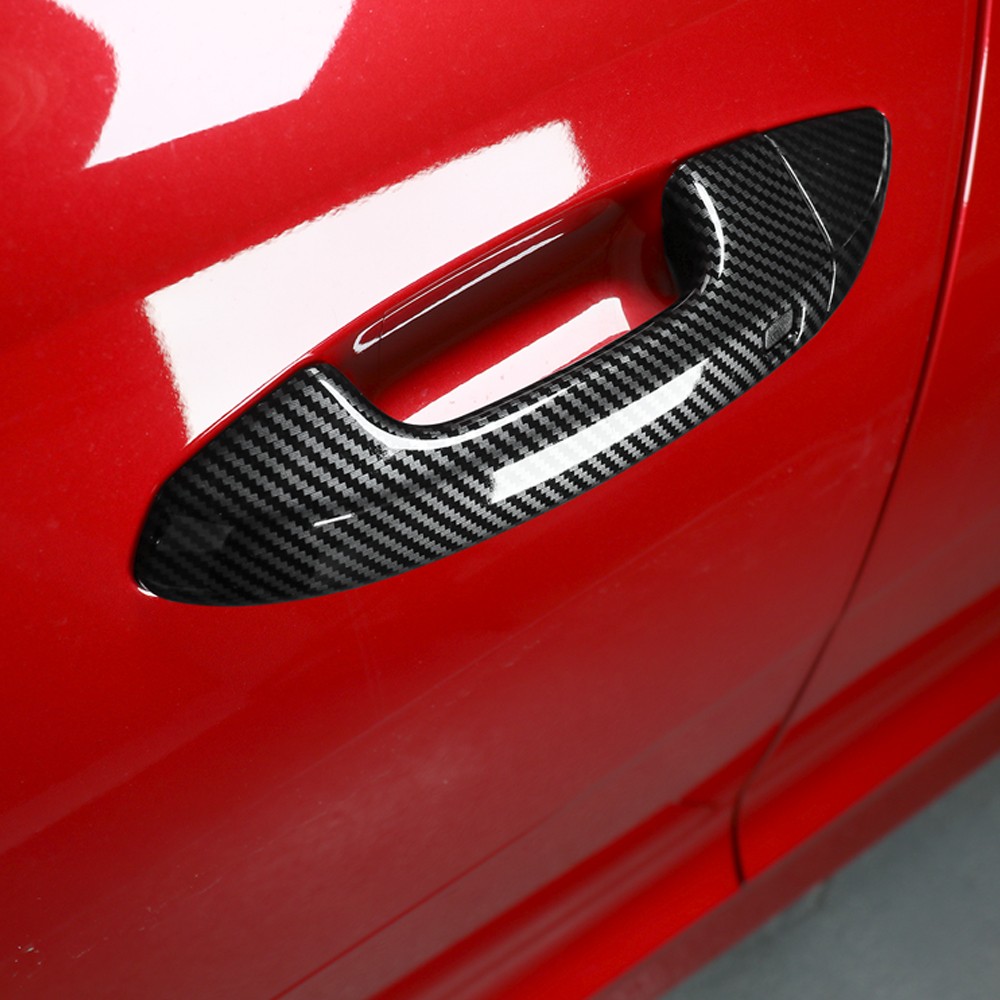 ABS Carbon Exterior Door Handle Cover Trims For Kia Stinger 2018-2023 Accessorie