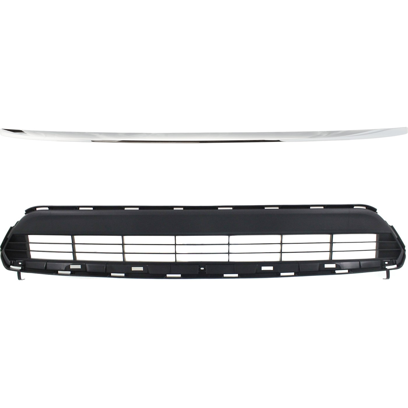 Bumper Face Bar Grilles Front Lower for Toyota Highlander 2011-2013