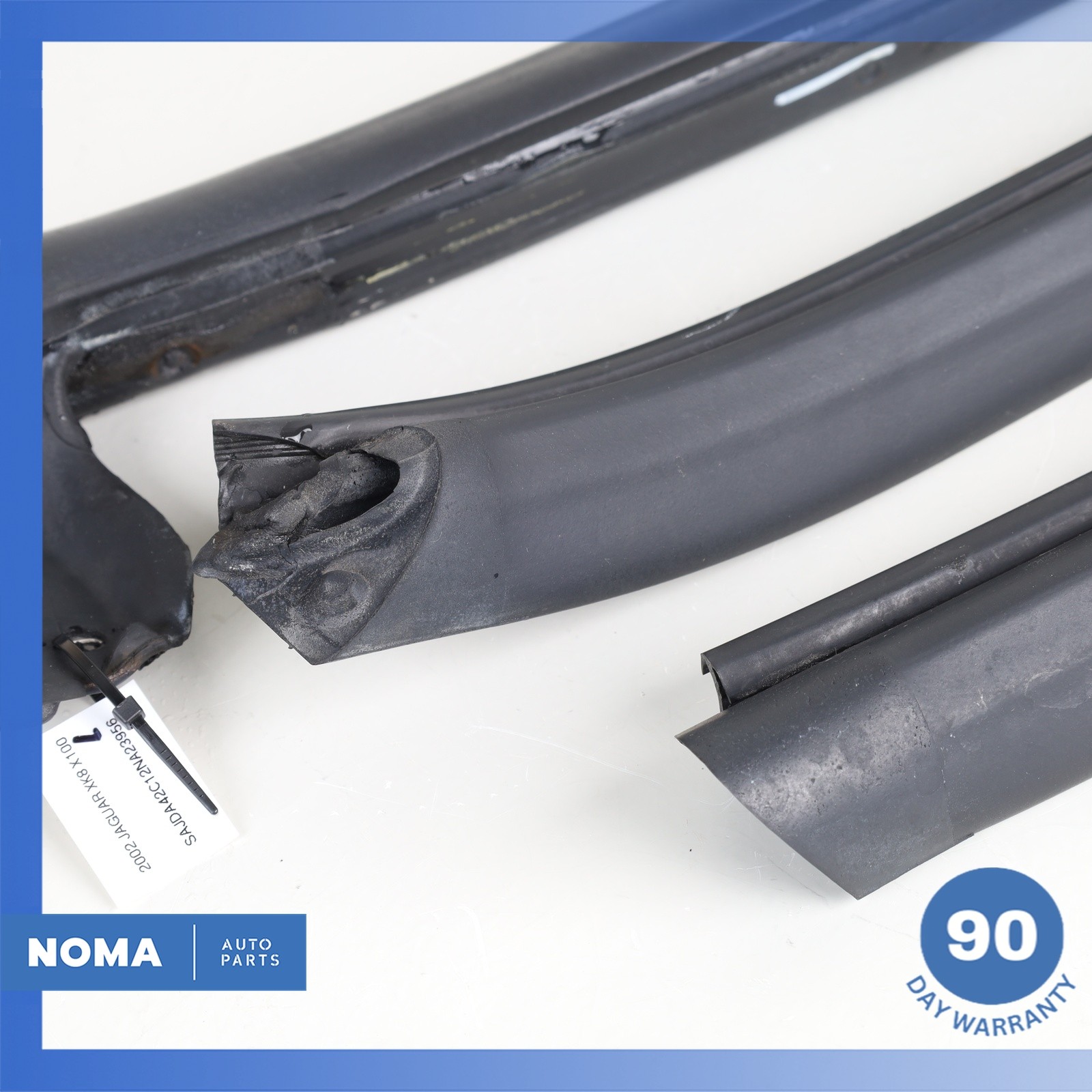 97-06 Jaguar X100 XK8 XKR Convertible Top Roof Left Molding Rubber Seal Set OEM