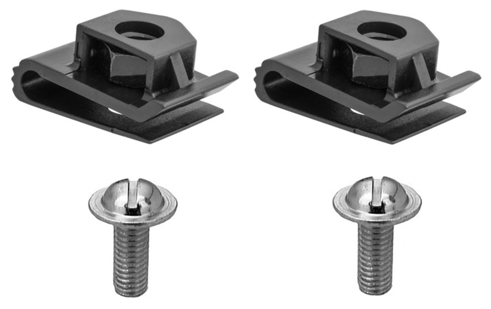 SET OF 2 LICENSE PLATE BRACKET NUTS & SCREWS FOR INFININTI & NISSAN Q70 QX50 ETC