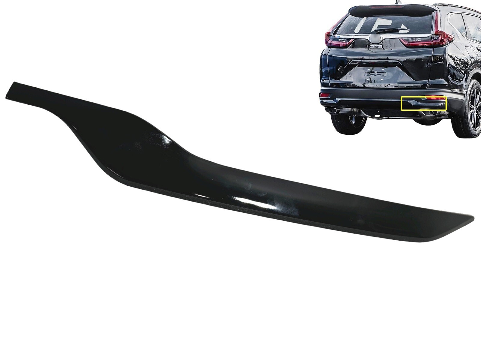 Fits 2020-2022 Honda CRV CR-V Rear Bumper Side Molding Trim Right Side Black RH