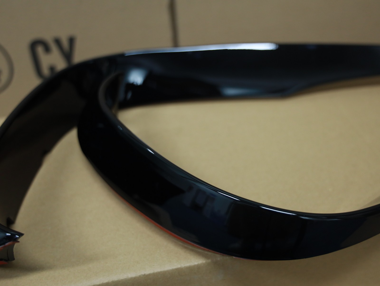 Black Front Bumper Lip Splitter Fog Light Trim for Benz E-Class W213 16-20