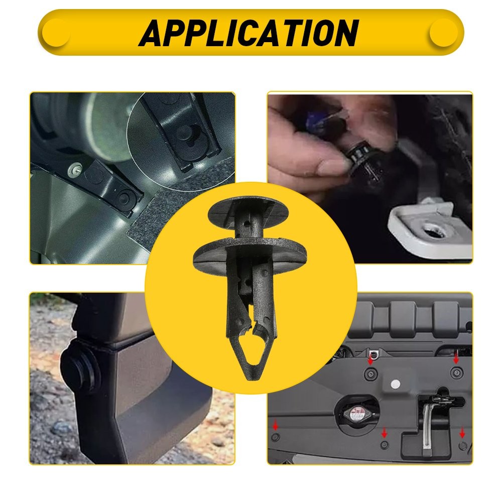 1200x Car 8mm Hole Dia Plastic Rivets Fastener Auto Fender Bumper Push Clips Pin
