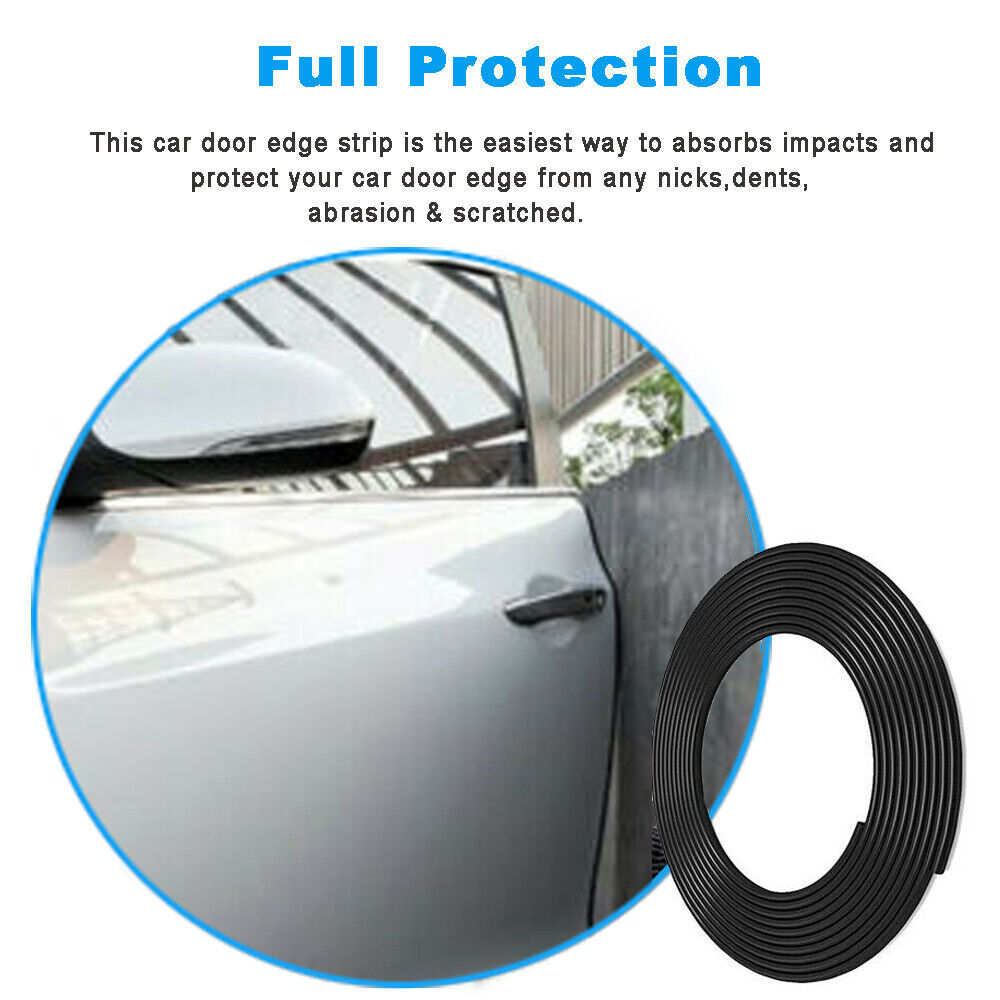16FT U-Shape Rubber Seal Car Auto Door Edge Guard Molding Trim Protector Strip
