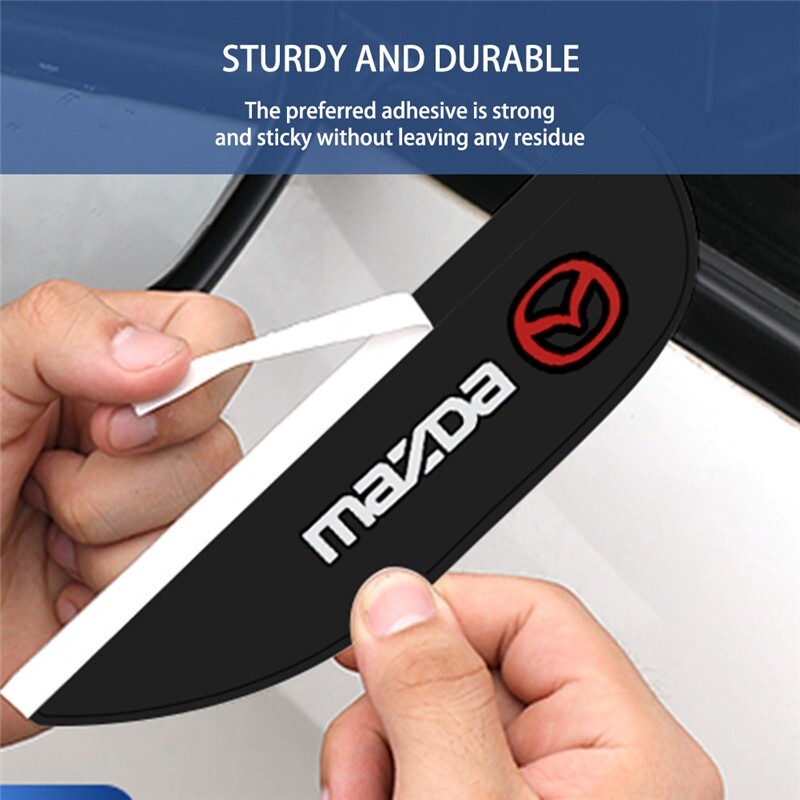 2PCS Clear Rear View Mirror Rain Board Eyebrow Guard Car Accessories For Mazda