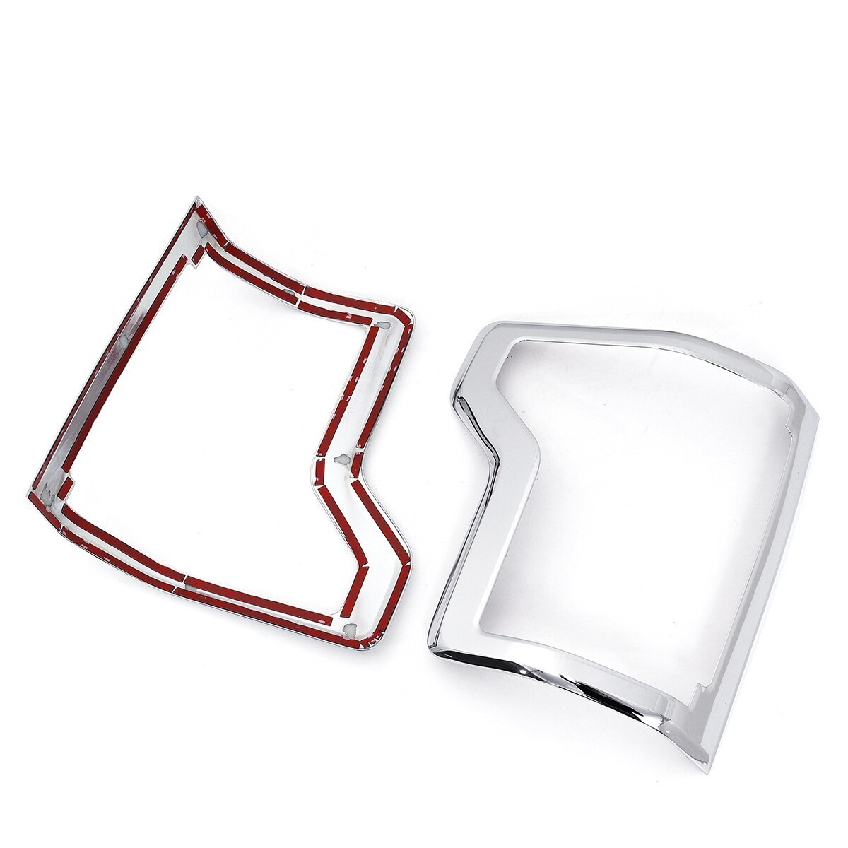 For Ford F-150 2015-2020 Chrome Exterior Taillight Cover Trim Bezels Lamp Frame