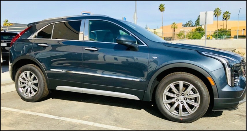 fit:2019-2025 Cadillac XT4 Body Side Molding Accent Trim Sticker Cover 4Pc 1″