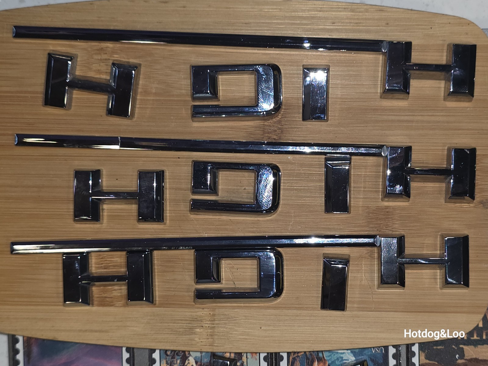 GM newest version of a high country lettering Oem single letter of choice.