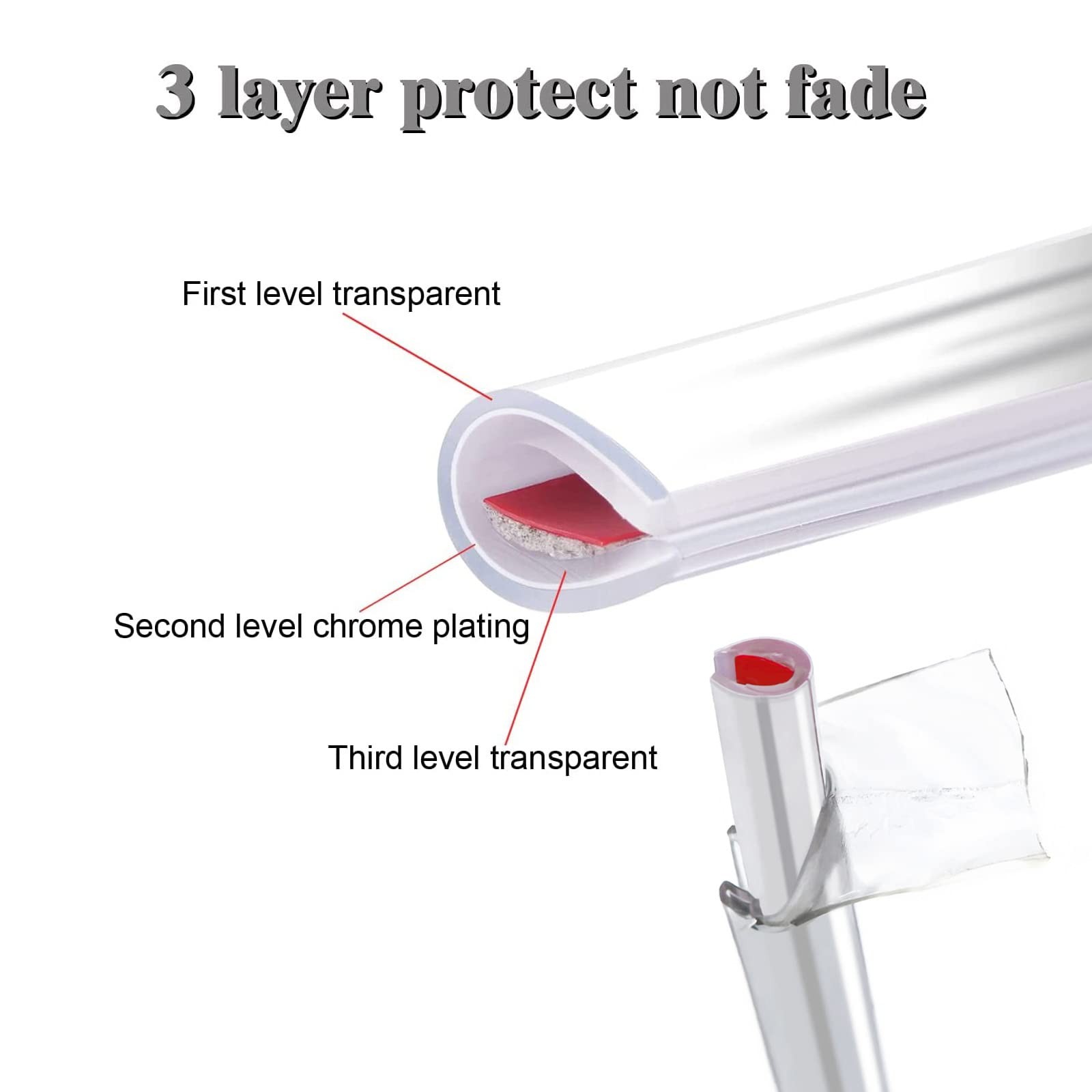 Car Door Edge Guards Chrome Silver Universal U Shape Moulding Trim Strip Auto…