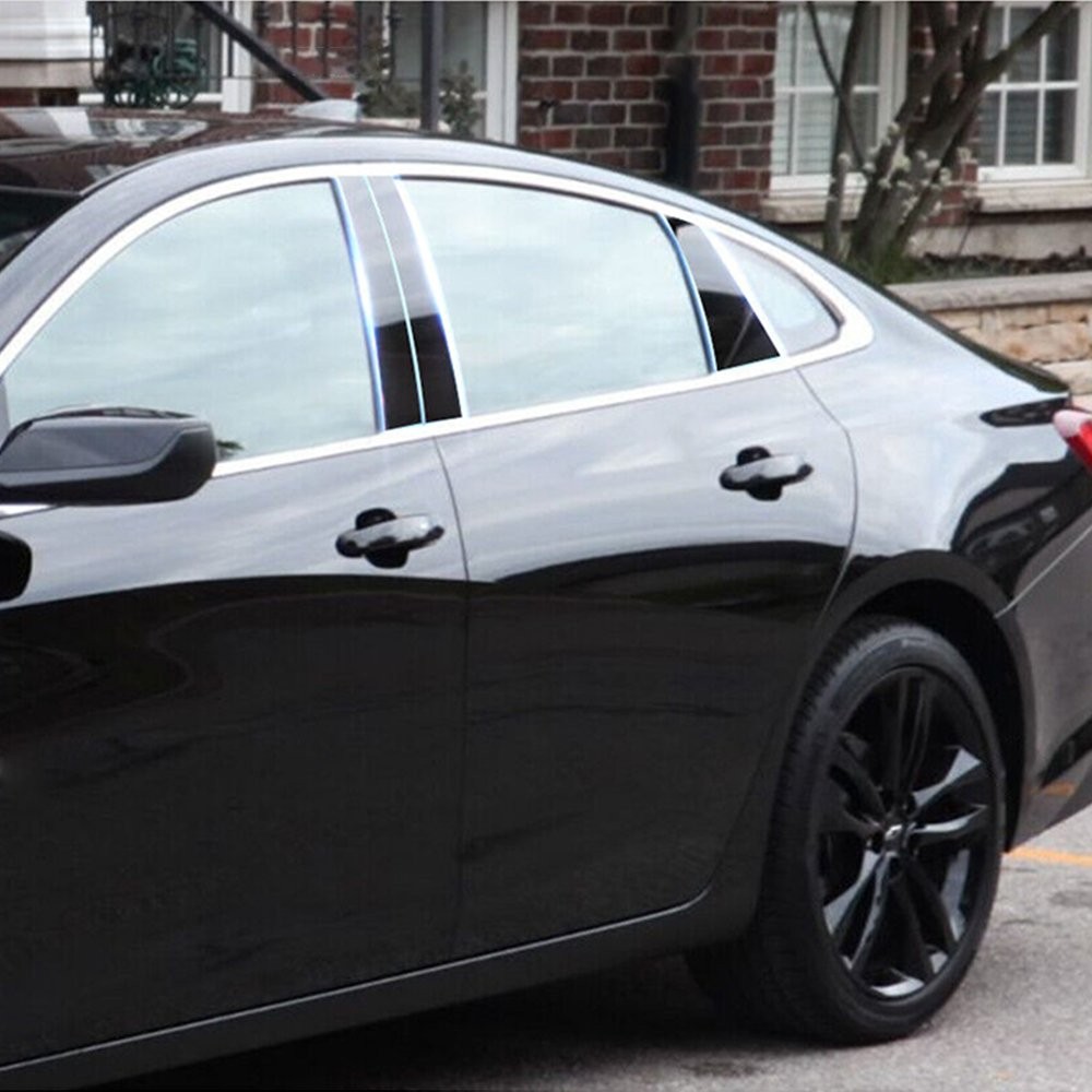 6pc Glossy Pillar Posts Door Trim For Chevrolet Malibu 2016-2021 US Stock EXV