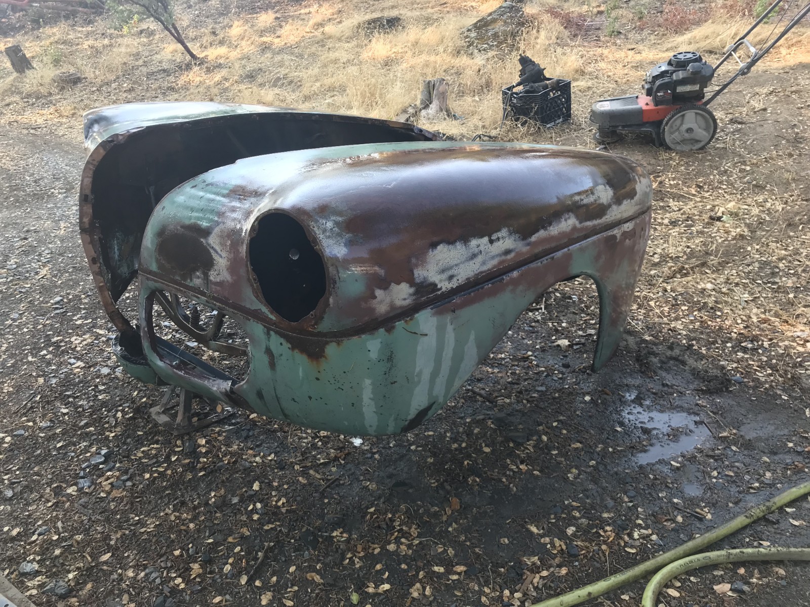 1941 Ford Complete Front Clip In Solid Original State Willing To Partout Lmk.