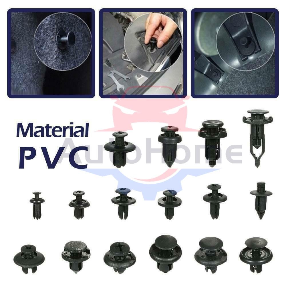 1101PCS Car Retainer Clips Auto Fasteners Push Trim Clips Pin Rivet Bumper Kit