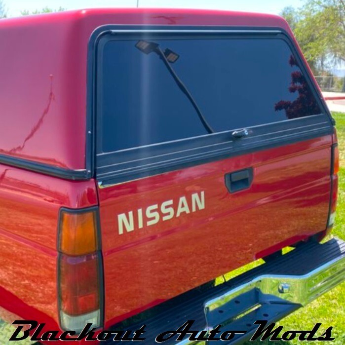 Grey Vinyl Tailgate Letter Decals for Nissan Hardbody Pickup 1986-1998