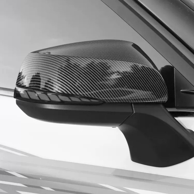 For Toyota Highlander 2020-2026,Carbon Fiber Side Mirrors Rearview Cover