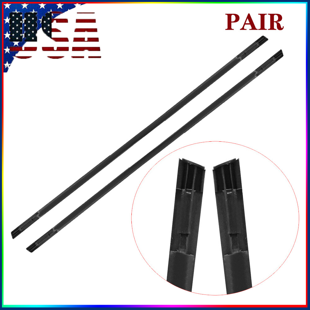 For TOYOTA COROLLA 2003-2008 Direct Replacement Roof Trim Molding Kit Pair BLACK