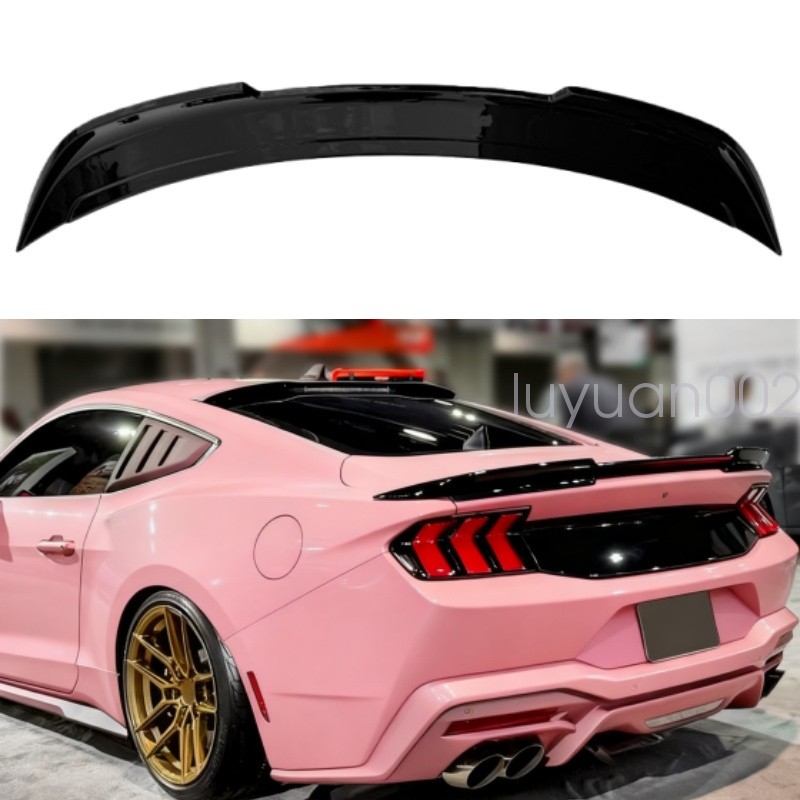 New Glossy Black Rear Spoiler Fit for Mustang 2024 2025 Original Factory Style