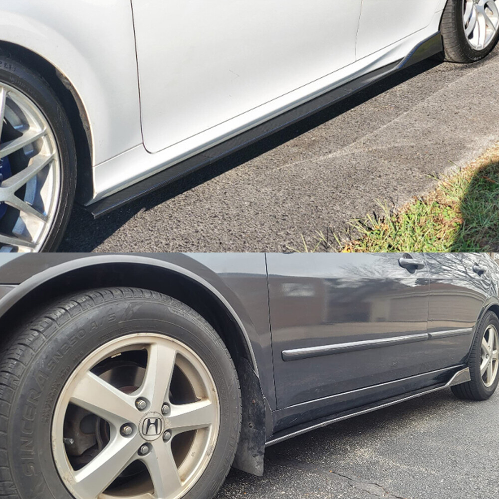 For Mercedes-Benz C180 C200 C230 C250 C300 86.6″ Side Skirt Extension Rocker